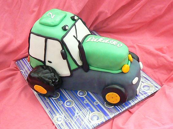 traktor 4, torta, Torty autíčka, vláčiky, katkakotruchova, 1