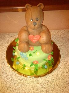 valentínsky macko, torta, Torty so zvieratkami, katarina muchova, 1