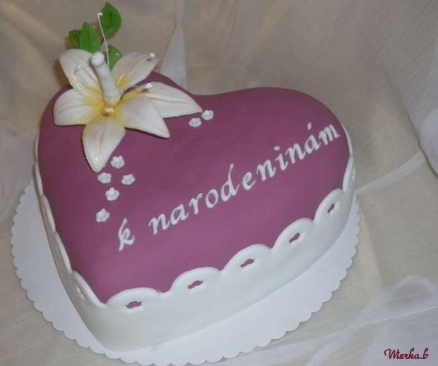 Ciklaménové srdce, torta Ciklaménové srdce, torta, werona, 1
