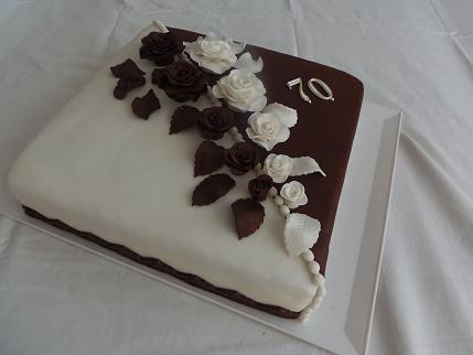 Dvojfarebný štvorec, torta, Narodeninové torty Dvojfarebný štvorec, torta, Narodeninové torty, Elenka TN, 1