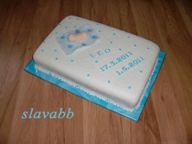 Krst Leo - torta 125, torta, Torty na cirkevné sviatky, slavabb, 1