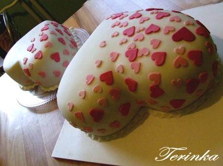 srdiečkavé srdiečka :P, torta, Narodeninové torty, terinka, 1
