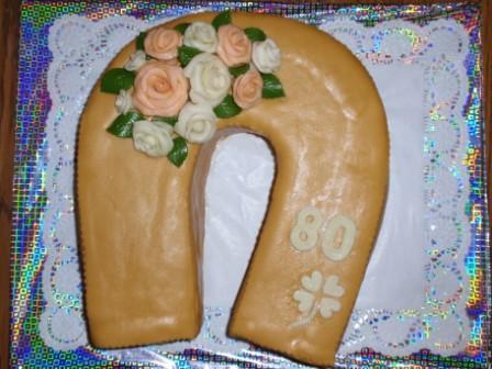 zlata podkova k 80-tke, torta, Narodeninové torty, dandie, 1