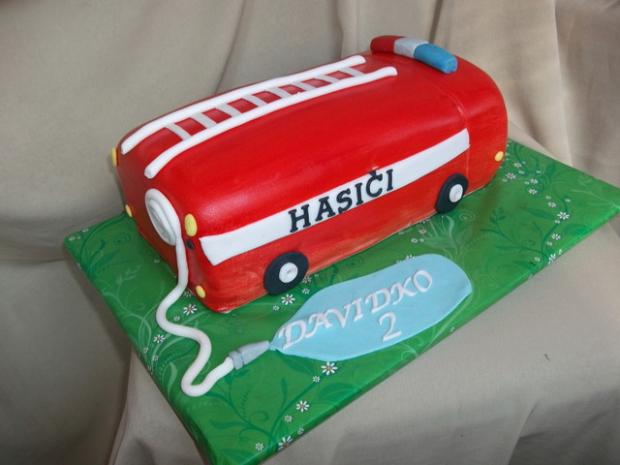 Hasiči, torta, Torty autíčka, vláčiky Hasiči, torta, Torty autíčka, vláčiky, Alenik, 1