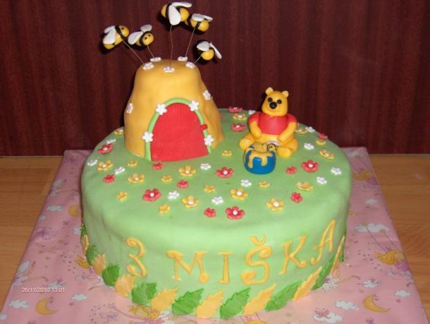 Macko Pu, torta, Rozprávkové torty, JarkaZ, 1