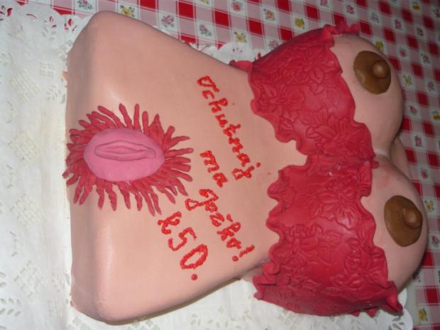 ženské torzo, torta, Narodeninové torty, Ibolyka-Iby, 1