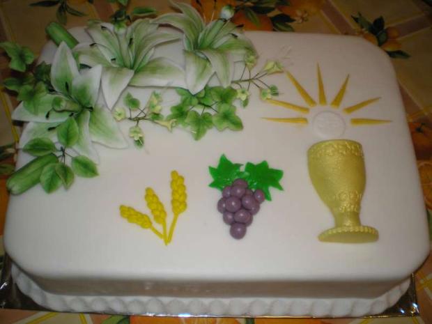 Na prve svate prijimanie, torta, Torty na cirkevné sviatky Na prve svate prijimanie, torta, Torty na cirkevné sviatky, terrka80, 1