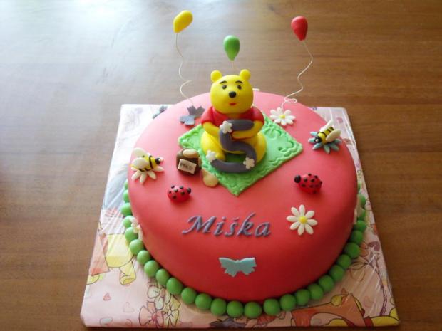 s mackom pu, torta, Rozprávkové torty, Julka2119, 1
