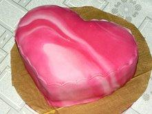 Srdiečko, torta, pepko, 1