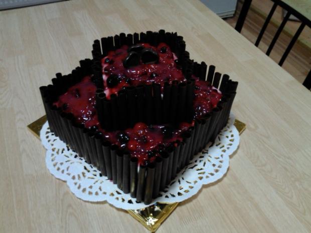 S čokoládovými ruličkami, torta, Narodeninové torty S čokoládovými ruličkami, torta, Narodeninové torty, Jana Tokárová, 1