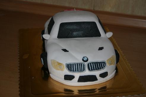BMW m4 s predu, torta, Torty autíčka, vláčiky, Brekuska, 1