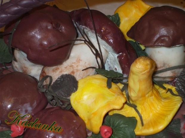 Košík s hubami, torta, Narodeninové torty, Kadanka, 1