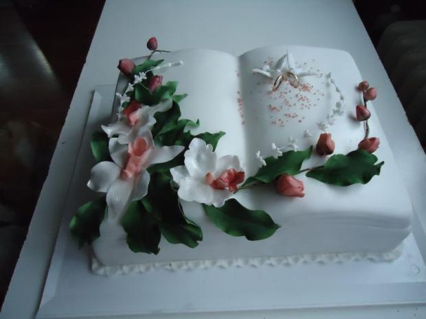 Svadobná kniha, torta, Svadobné torty Svadobná kniha, torta, Svadobné torty, DanielkaK, 1