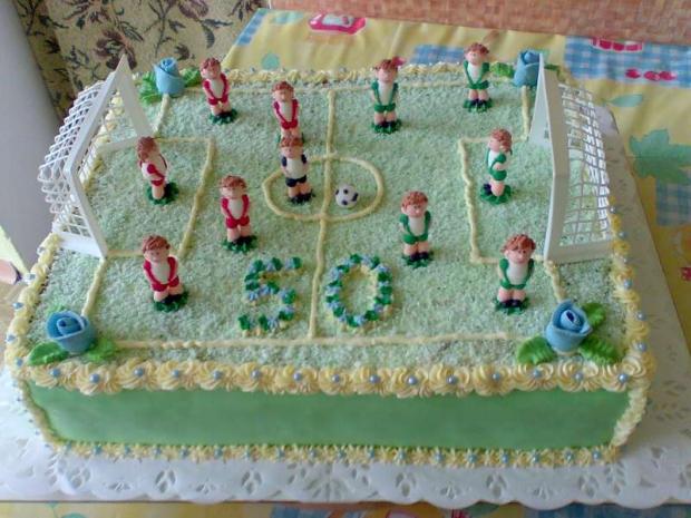 fotbalové ihrisko k 50-tke, torta, Narodeninové torty, zabacka, 1