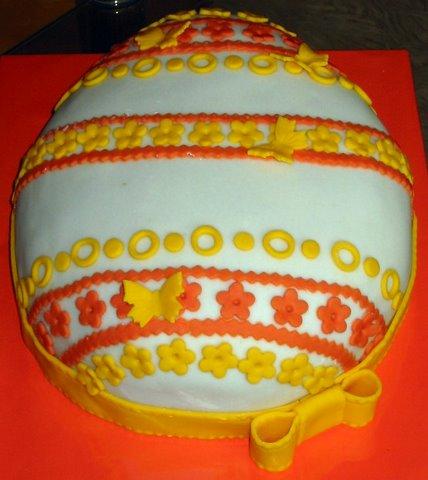 mega marcipánové veľkonočné vajce, torta, Veľkonočné torty, evikan, 1