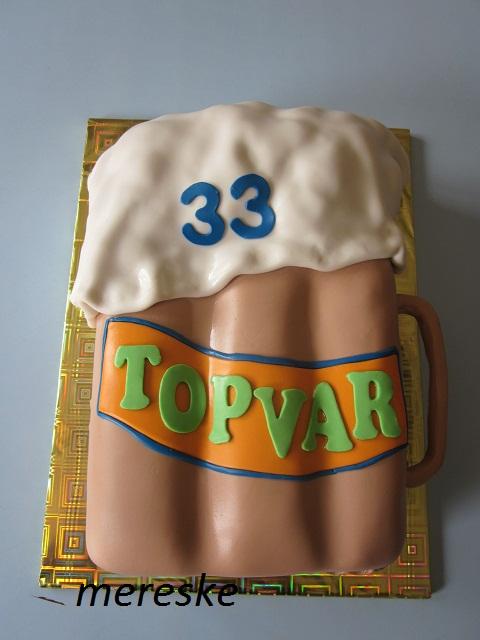 pivovy pohar , torta, Narodeninové torty, Mereske, 1