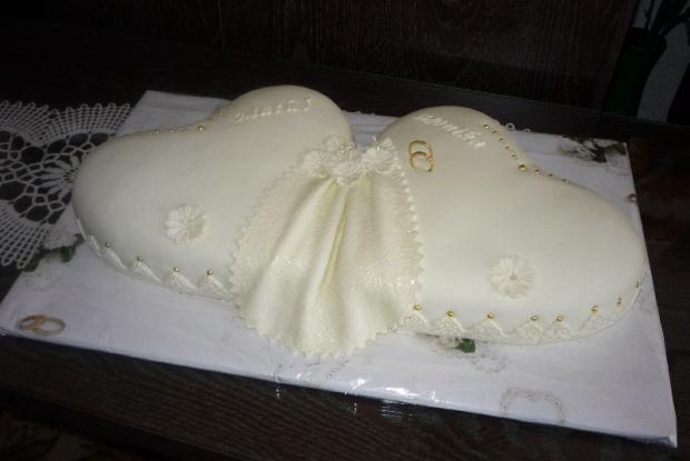 svadobné 2 srdiečka, torta, Svadobné torty svadobné 2 srdiečka, torta, Svadobné torty, Primilka, 1
