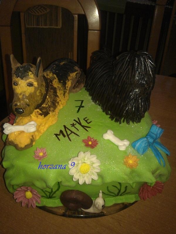 Dva psíky na objednávku, torta, Torty so zvieratkami Dva psíky na objednávku, torta, Torty so zvieratkami, horzana9, 1