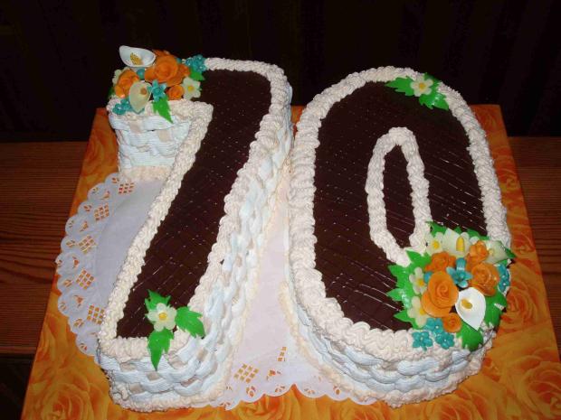 narodeniny 70, torta, Narodeninové torty narodeniny 70, torta, Narodeninové torty, vanilka 227, 1