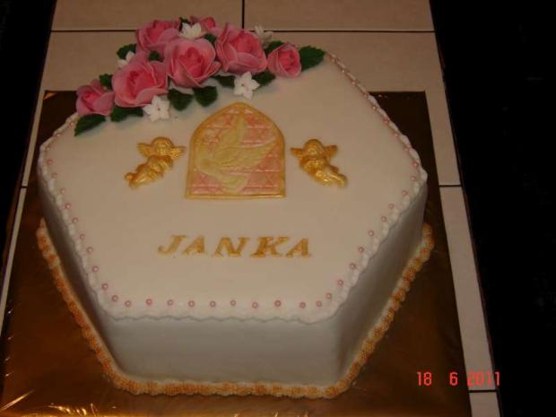 na birmovku, torta, Torty na cirkevné sviatky, Macka, 1