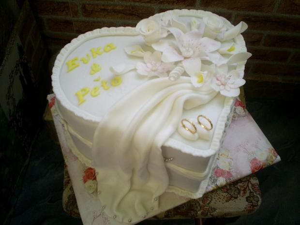 Svadobne srdiecko, torta, Svadobné torty Svadobne srdiecko, torta, Svadobné torty, olinockaaa, 1