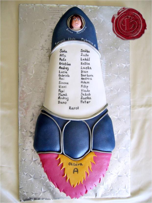 Raketoplán, torta, Torty - škola, stužková Raketoplán, torta, Torty - škola, stužková, lenkafab, 1