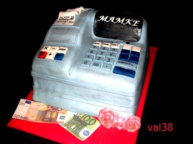 registračná pokladňa, torta registračná pokladňa, torta, val38, 1