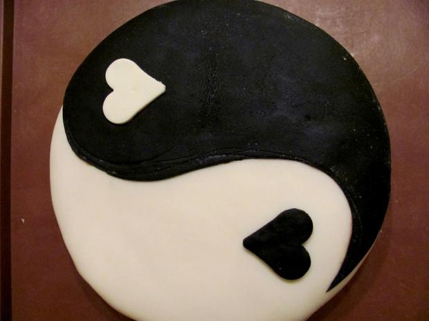 Jing Jang srdce, torta, Narodeninové torty, naty56100, 1