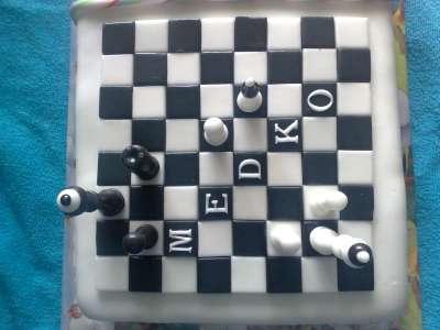 Narodeninova pre dvojicky  pohlad na sach, torta, Ostané torty pre deti, alenka.k7, 1