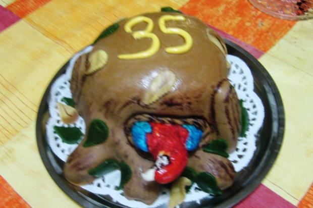 papagáj (prvá tortička), torta, Torty so zvieratkami papagáj (prvá tortička), torta, Torty so zvieratkami, kata1908, 1