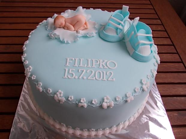Krstinová pre Filipka, torta, Torty na krstiny Krstinová pre Filipka, torta, Torty na krstiny, kacarina, 1
