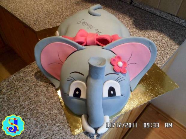 Sloník pre šťastie, torta, Narodeninové torty Sloník pre šťastie, torta, Narodeninové torty, Janka.S, 1