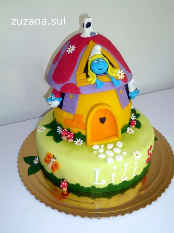 šmolkovia, torta, Rozprávkové torty šmolkovia, torta, Rozprávkové torty, zuzana.sul, 1