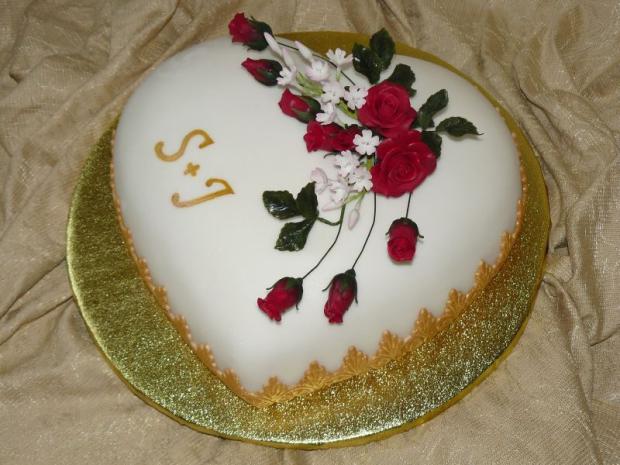 svadobné srdce, torta, Svadobné torty svadobné srdce, torta, Svadobné torty, zdenka2007, 1