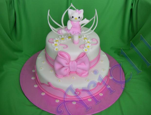 Hello Kitty - baletka, torta, Rozprávkové torty Hello Kitty - baletka, torta, Rozprávkové torty, Arielll, 1