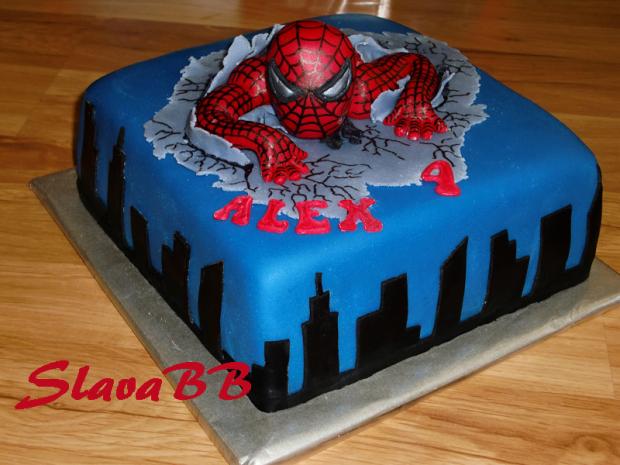 Spiderman - torta 242, torta, Rozprávkové torty Spiderman - torta 242, torta, Rozprávkové torty, slavabb, 1
