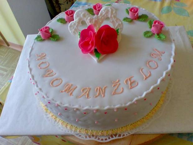 svadobná gulatá, torta, Svadobné torty, zabacka, 1