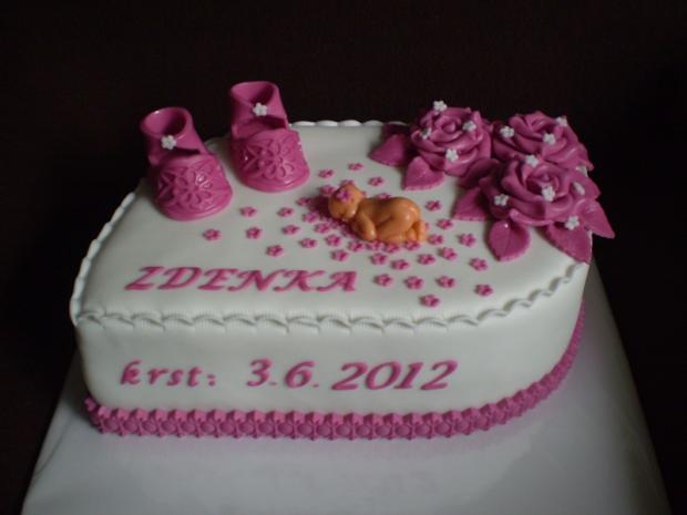 krstinová - Zdenka, torta, Torty na krstiny krstinová - Zdenka, torta, Torty na krstiny, , 1