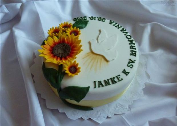 na birmovku, torta, Torty na cirkevné sviatky, meggienka, 1