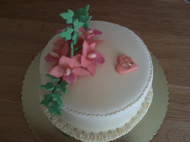 Svadobna - moje prve orchidey, torta, Svadobné torty Svadobna - moje prve orchidey, torta, Svadobné torty, Gianka, 1