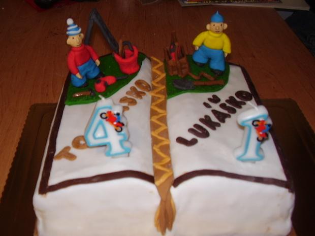 Pat a Mat, torta, Rozprávkové torty, bazaliska42, 1