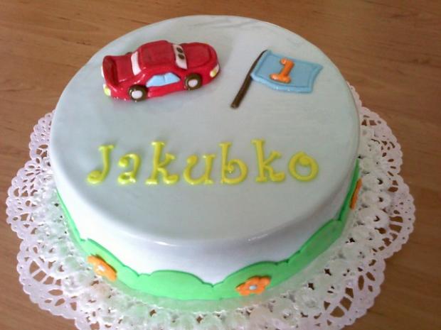 jakubkovi k 1 nar., torta, Torty autíčka, vláčiky, lubkarak, 1