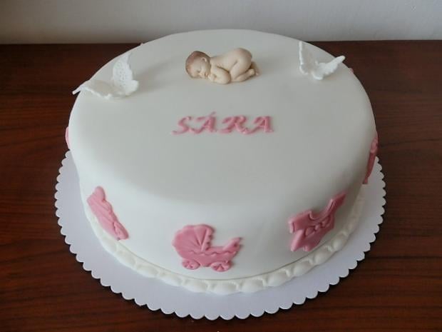 Krst Sára, torta, Torty na krstiny Krst Sára, torta, Torty na krstiny, Ildi B., 1