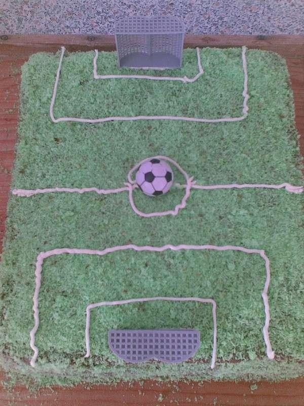 futbalové ihrisko pre Samka, 11/2007, torta, Narodeninové torty, vvierka, 1