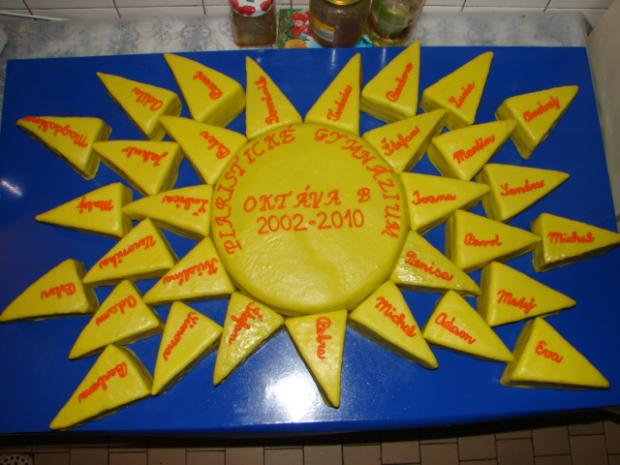 slniečko na stužkovú, torta, Torty - škola, stužková, tatianatn, 1