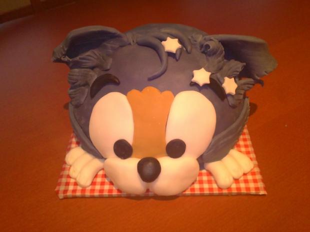 kocur z rozpravky Tom a Jerry , torta, Torty so zvieratkami, dagaz, 1
