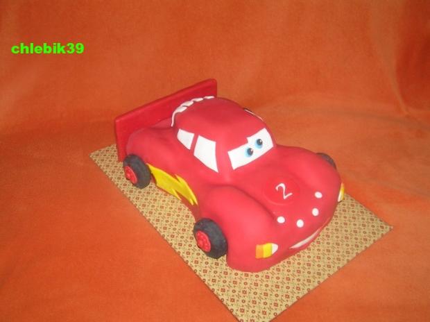 Mc Queen, pokus oň, torta, Torty autíčka, vláčiky Mc Queen, pokus oň, torta, Torty autíčka, vláčiky, chlebik39, 1