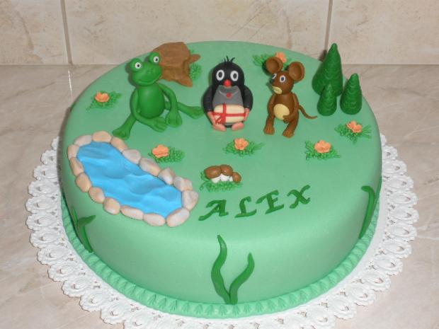 Krtko a kamaráti, torta, Rozprávkové torty Krtko a kamaráti, torta, Rozprávkové torty, Iveta Barlíková, 1