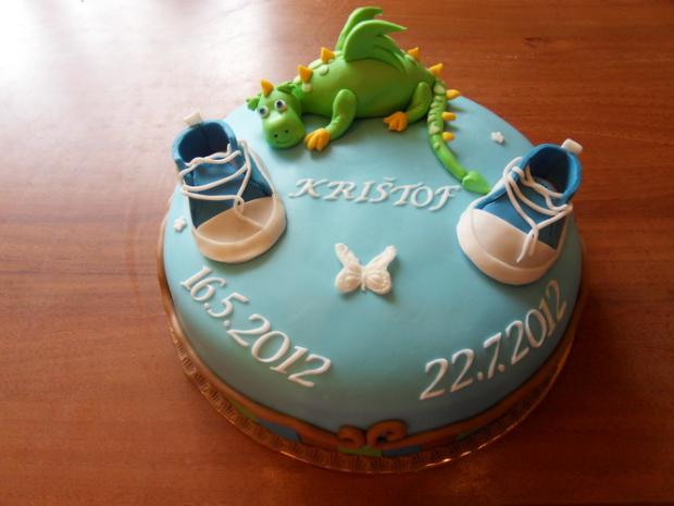 krstiny Krištof (s dráčikom), torta, Torty na krstiny krstiny Krištof (s dráčikom), torta, Torty na krstiny, Julka2119, 1