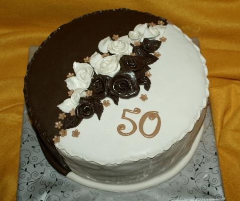 bielo-hnedá, torta, Narodeninové torty, stanika, 1